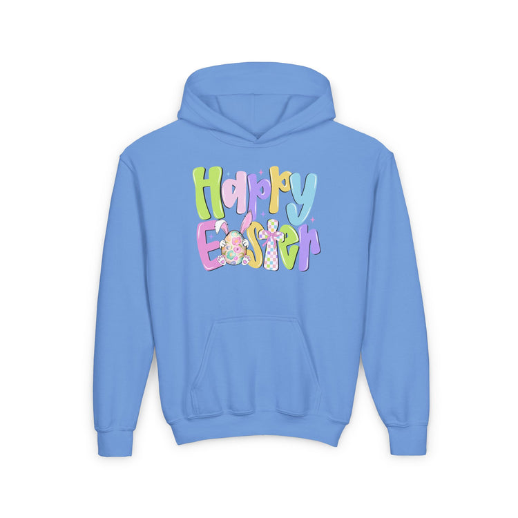 Happy Easter Youth Hoodie - Colorful Spring Design