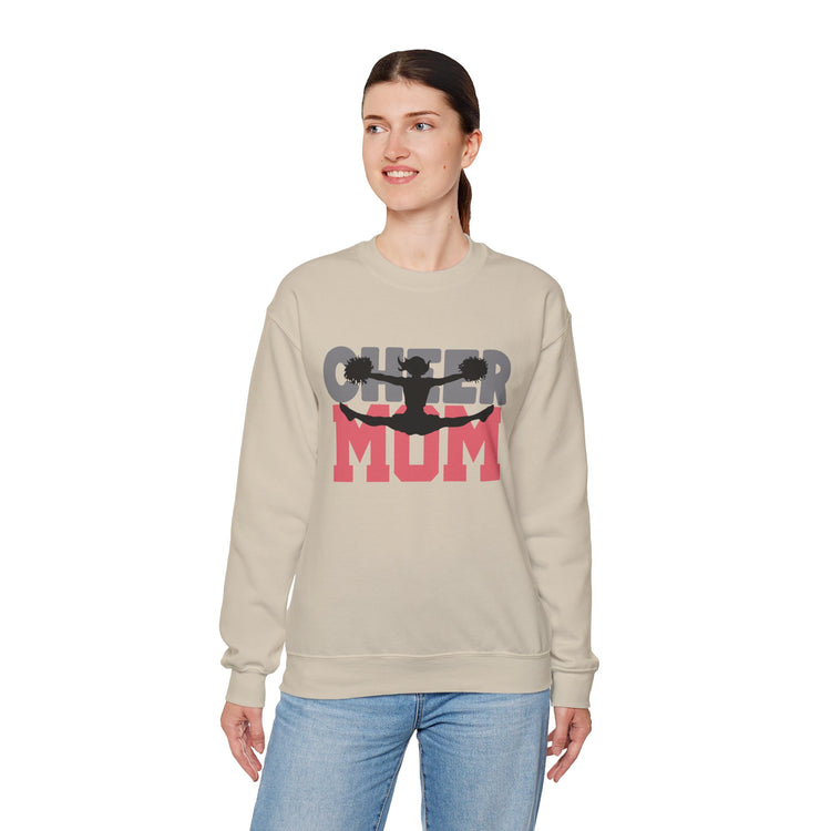 Cheer Mum Crewneck Sweatshirt - Comfortable & Stylish Gift for Cheerleading Moms