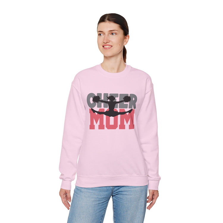 Cheer Mum Crewneck Sweatshirt - Comfortable & Stylish Gift for Cheerleading Moms