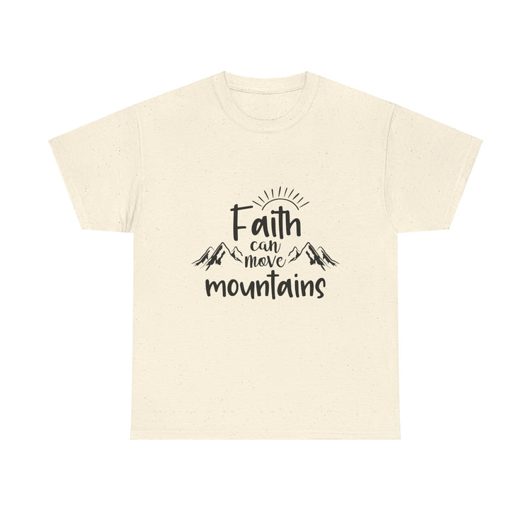 Faith Can Move Mountains Unisex Heavy Cotton Tee