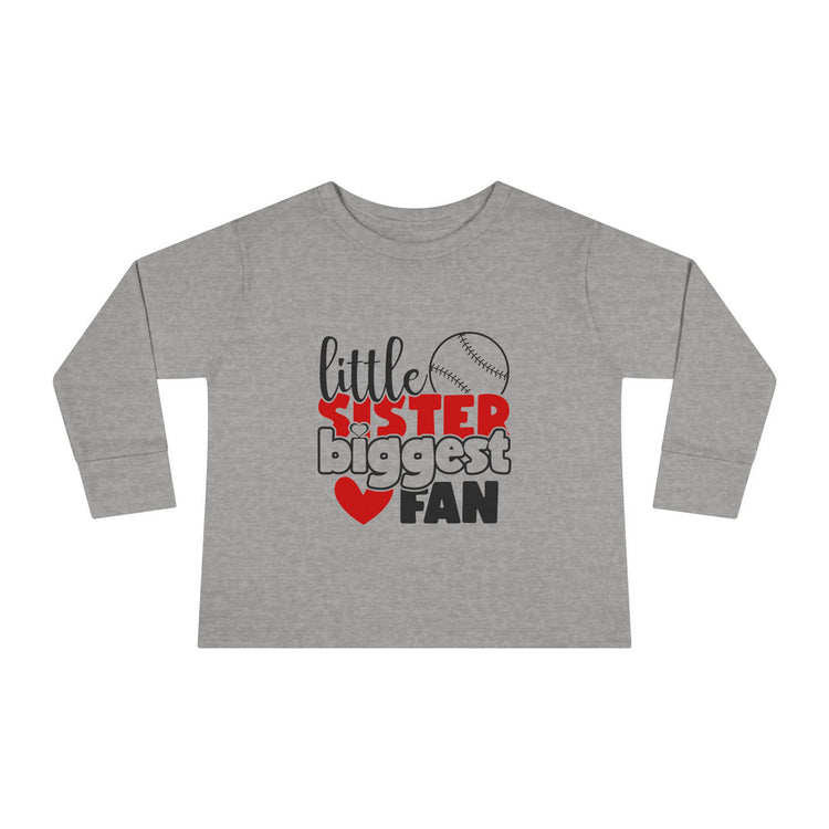 Toddler Baseball Sister Long Sleeve Tee