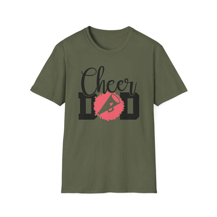 Cheer Dad Unisex Softstyle T-Shirt - Perfect Gift for Father's Day, Birthdays & Sports Events