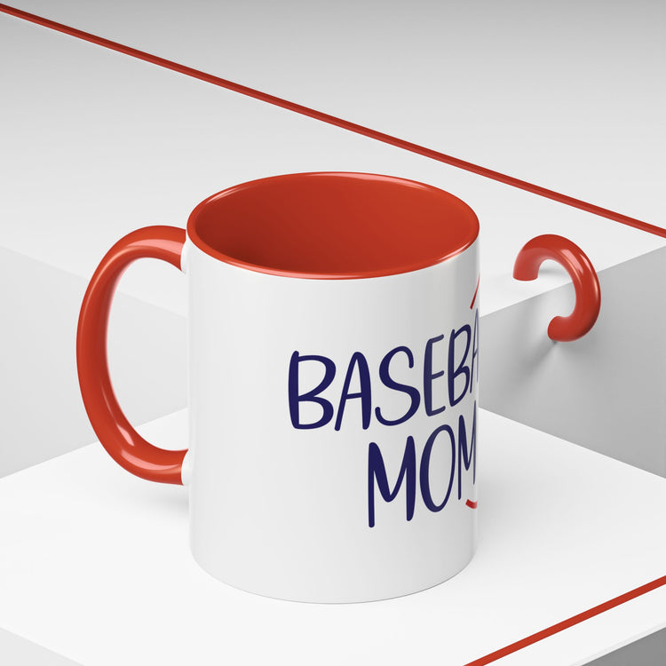 Baseball Mom Accent Coffee Mug