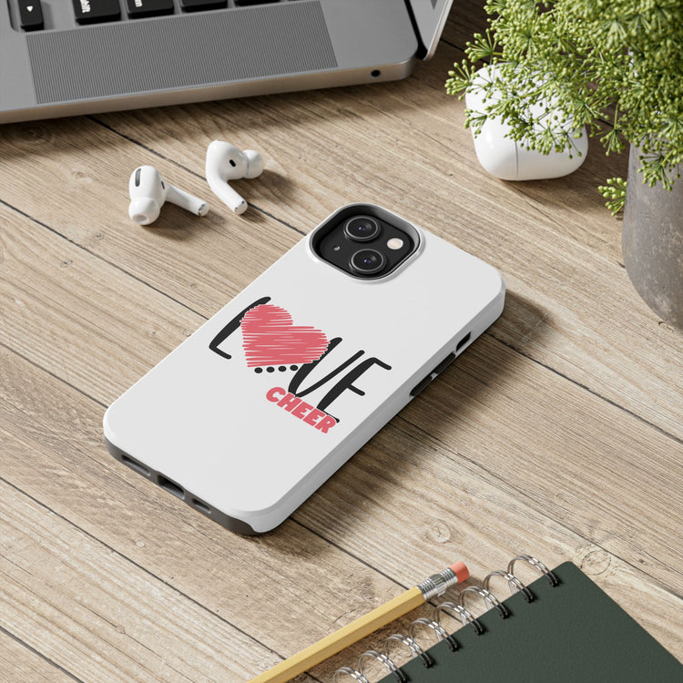 Tough Phone Case - Cheer Love Design for iPhone 14, 15 & 16