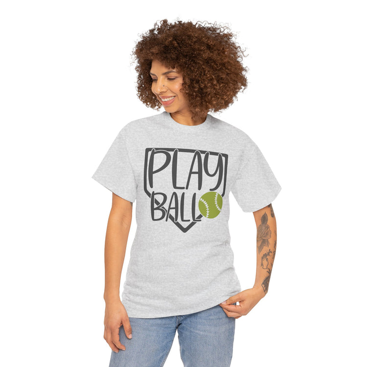 Play Ball Unisex Tee for Softball Lovers