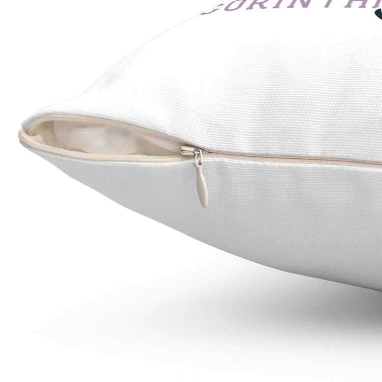 Spun Polyester Square Pillow - Religious