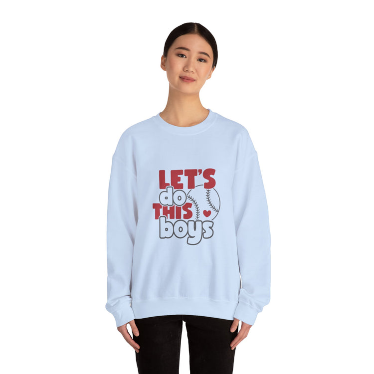 Let's Do This Boys Baseball Crewneck Sweatshirt