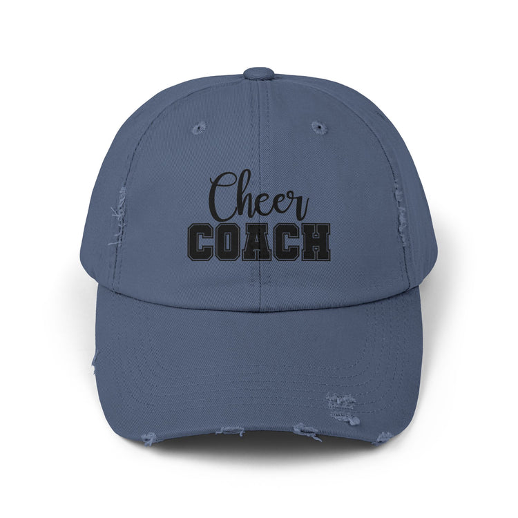 Cheer Coach Distressed Cap