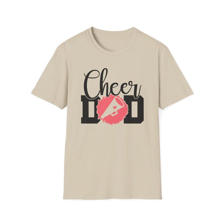 Cheer Dad Unisex Softstyle T-Shirt - Perfect Gift for Father's Day, Birthdays & Sports Events