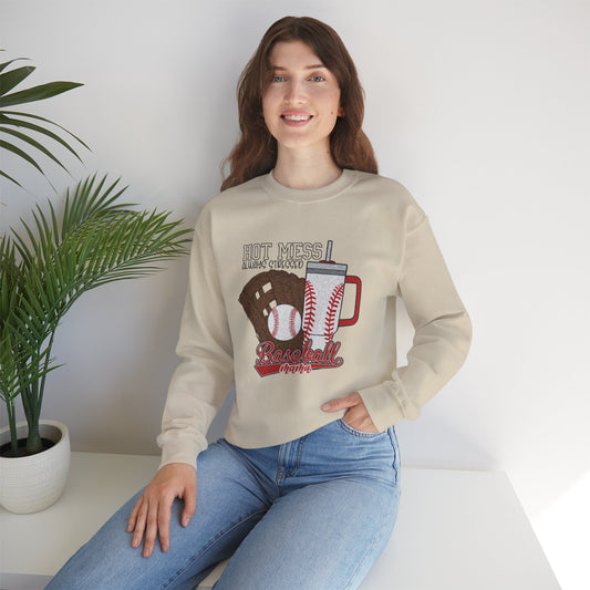 Baseball-Themed Hot Mess Sweatshirt