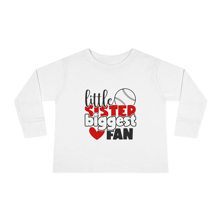 Toddler Baseball Sister Long Sleeve Tee