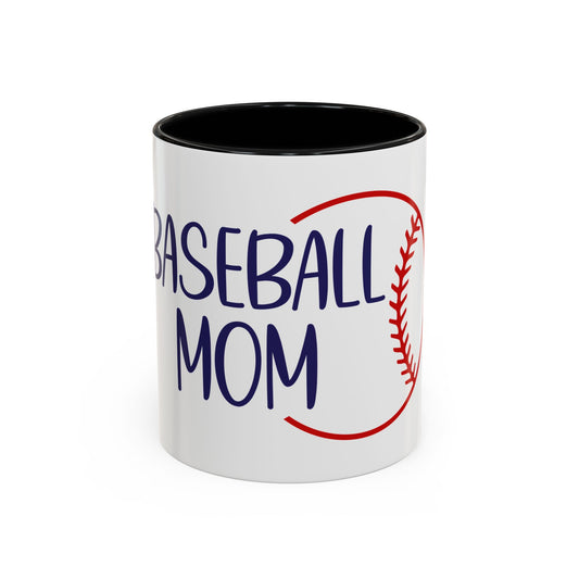 Baseball Mom Accent Coffee Mug