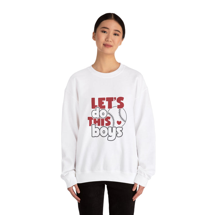 Let's Do This Boys Baseball Crewneck Sweatshirt