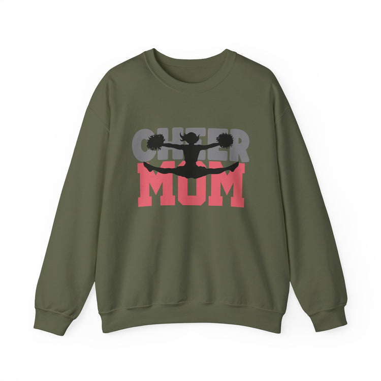 Cheer Mum Crewneck Sweatshirt - Comfortable & Stylish Gift for Cheerleading Moms