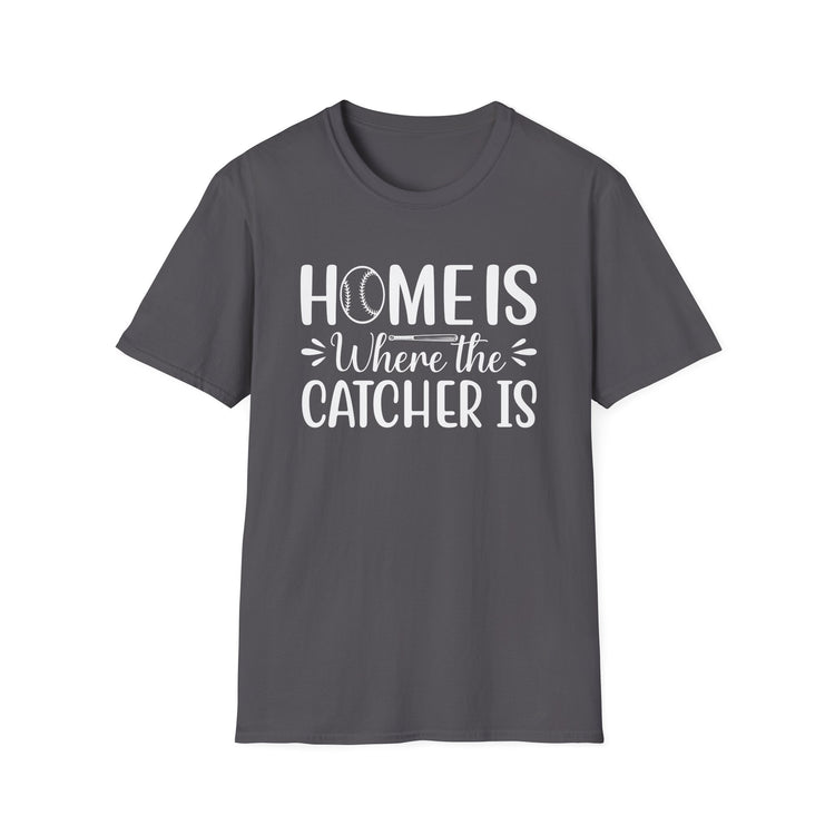 Baseball Catcher Home T-Shirt, Sporty Tee, Athletic Shirt, Sports Fan Top, Baseball Lover Gift