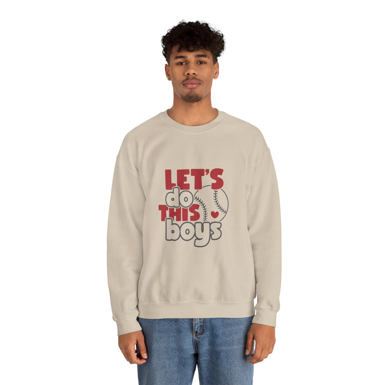 Let's Do This Boys Baseball Crewneck Sweatshirt