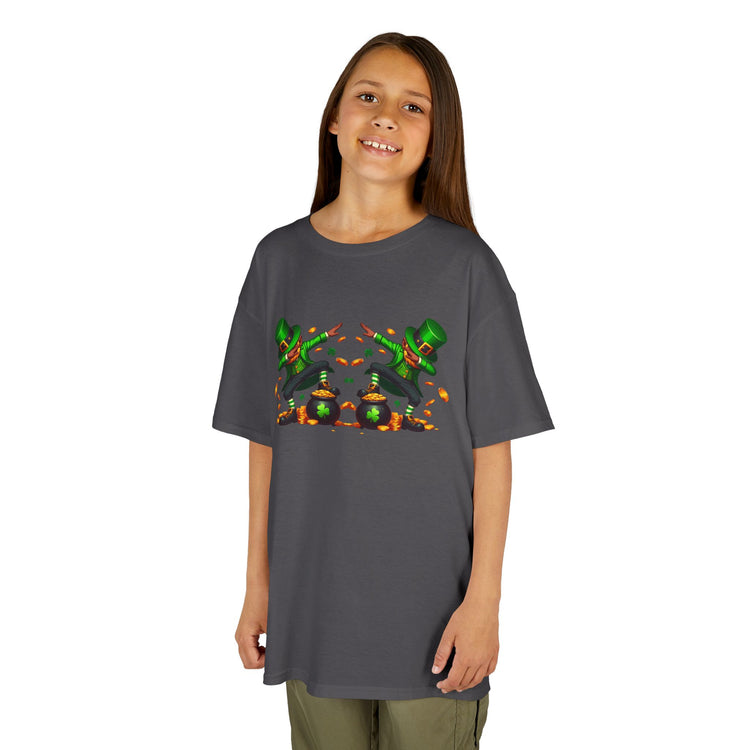 St Patrick's Day Double Dab Leprechaun Kids Shirt