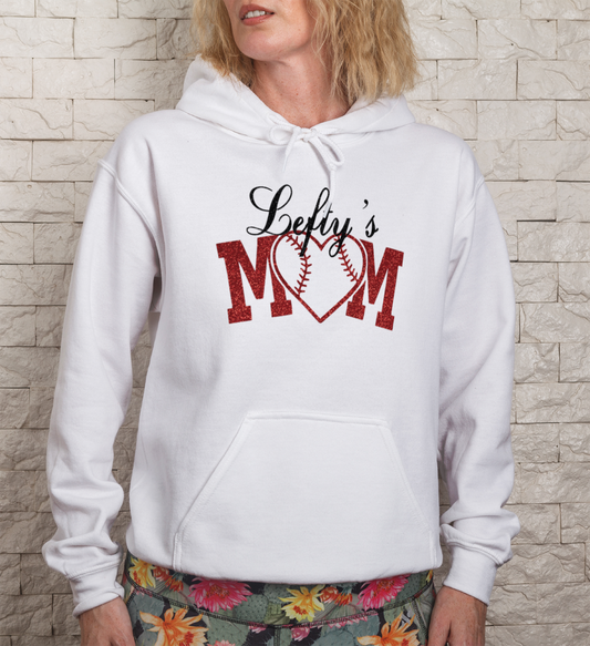 Baseball Lefty's Mom Hooded Sweatshirt