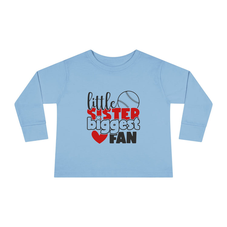 Toddler Baseball Sister Long Sleeve Tee