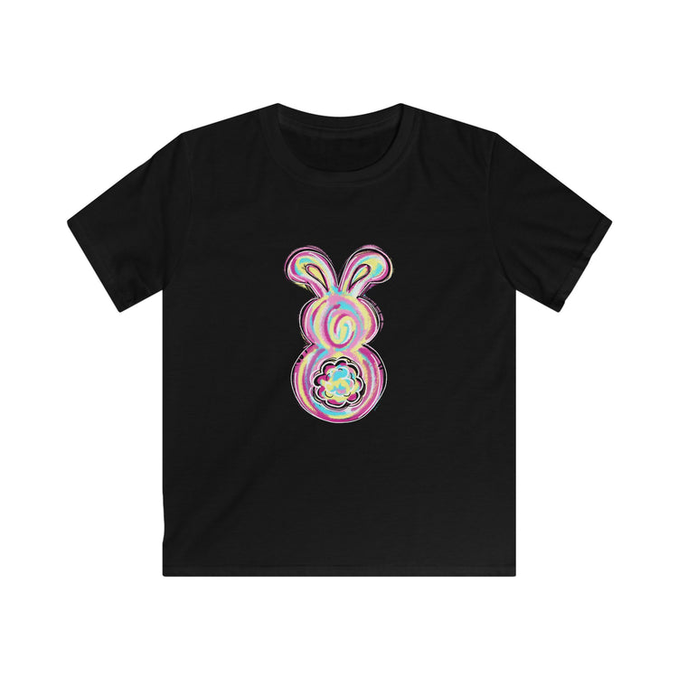 Colorful Bunny Easter Kids Tee