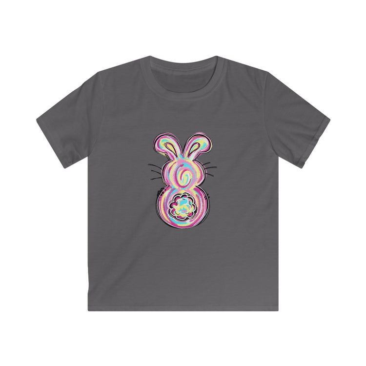 Colorful Bunny Easter Kids Tee