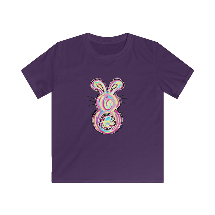 Colorful Bunny Easter Kids Tee