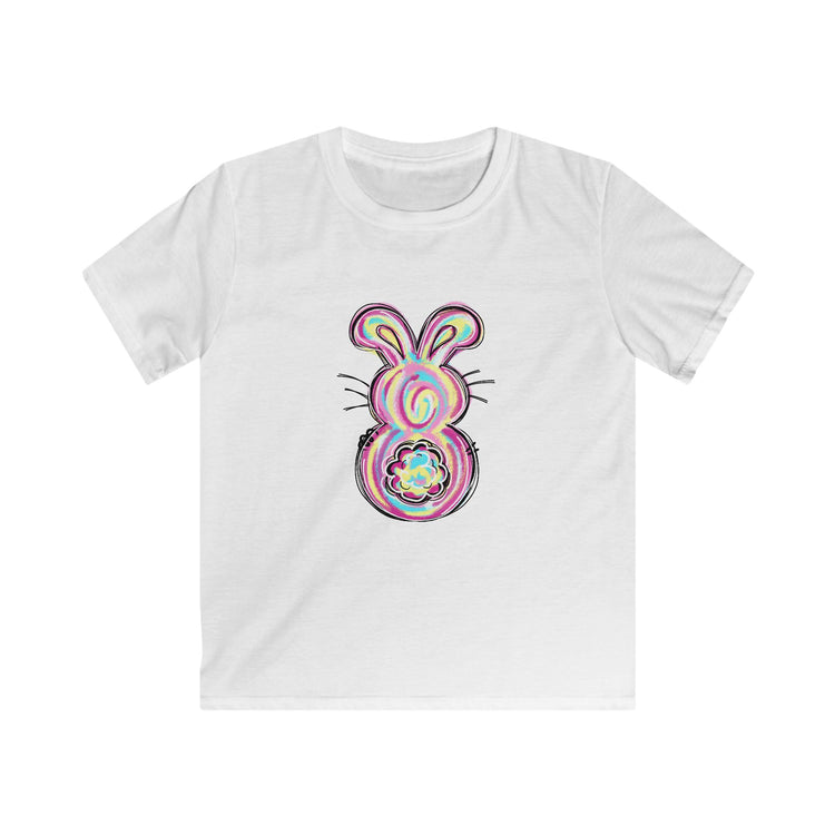 Colorful Bunny Easter Kids Tee