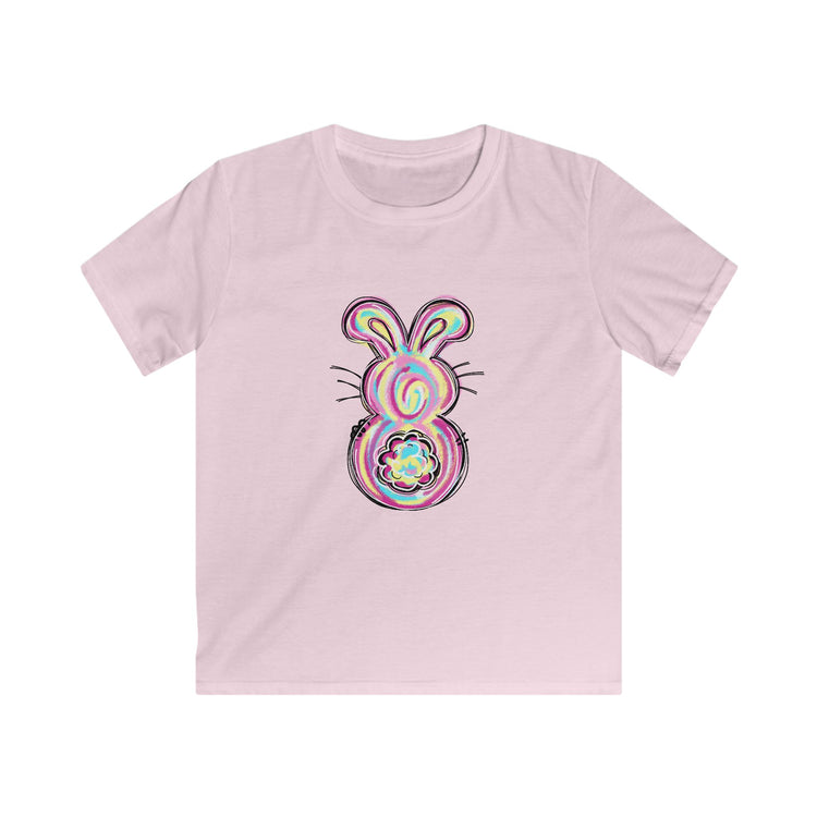 Colorful Bunny Easter Kids Tee