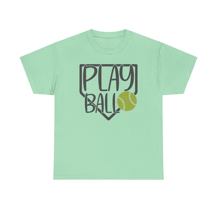 Play Ball Unisex Tee for Softball Lovers