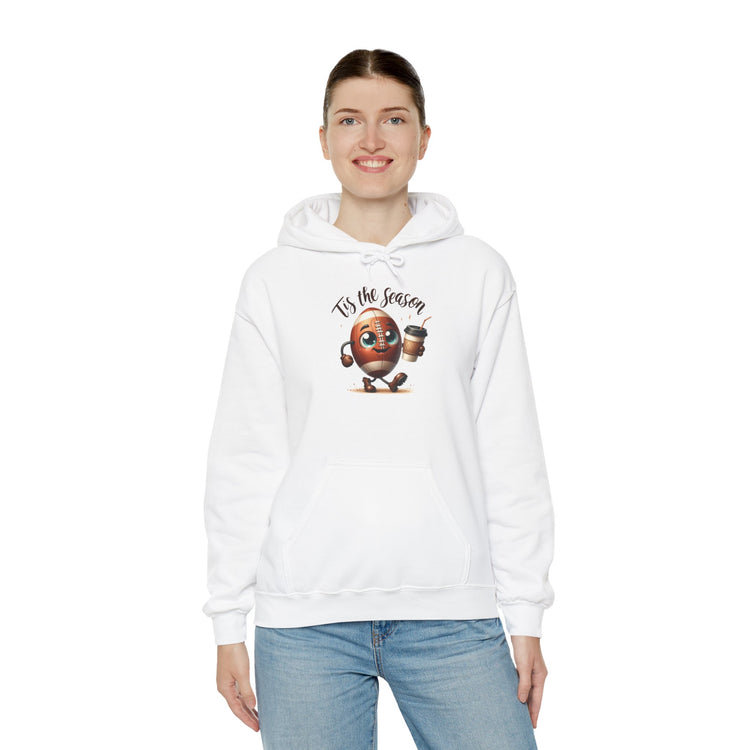 Tis the Season Cozy Football Hoodie