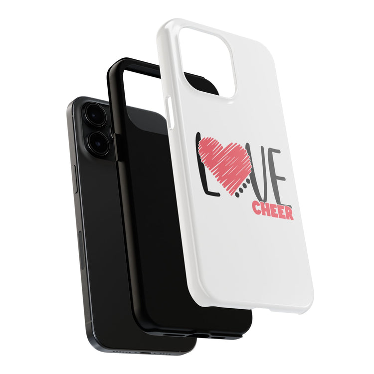 Tough Phone Case - Cheer Love Design for iPhone 14, 15 & 16