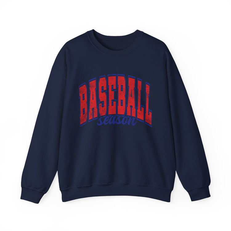 Baseball Season Distressed Look Sweatshirt