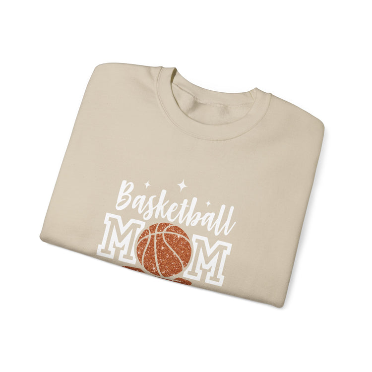 Basketball Mom Crewneck Sweatshirt - Sporty Sports Mom Sweatshirt, Basketball Lover Gift, Athletic Parent Pullover, Mom