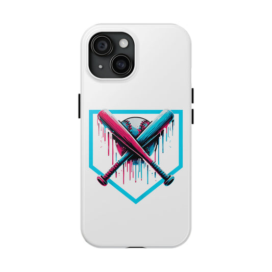 Baseball Drip Crossover Tough Phone Cases - Sports Phone Accessories