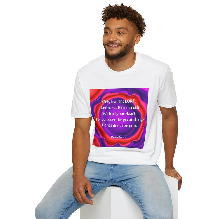 Inspirational Scripture Unisex Softstyle T-Shirt