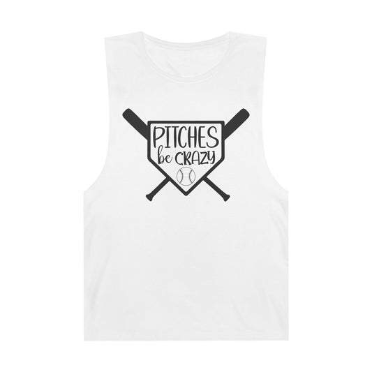 Pitches Be Crazy Baseball Tank Top