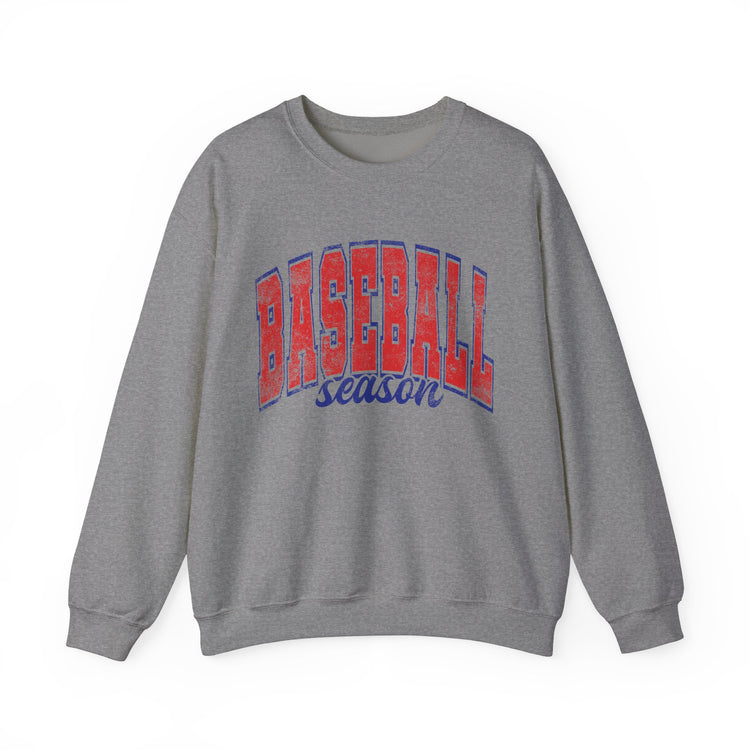 Baseball Season Distressed Look Sweatshirt