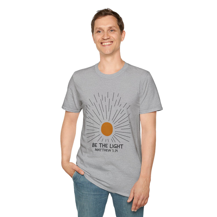 Inspirational T-Shirt - 'Be the Light' with Matthew 5:14