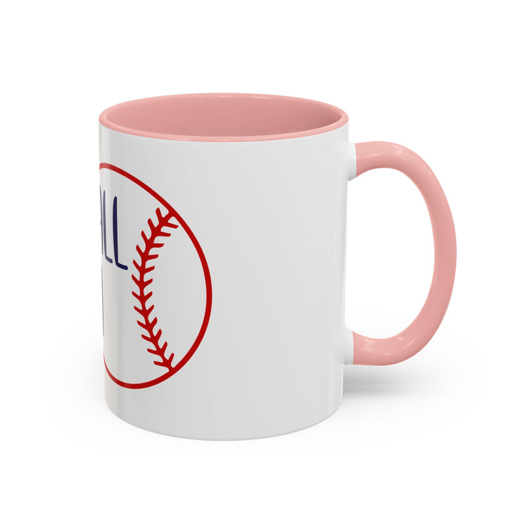 Baseball Mom Accent Coffee Mug