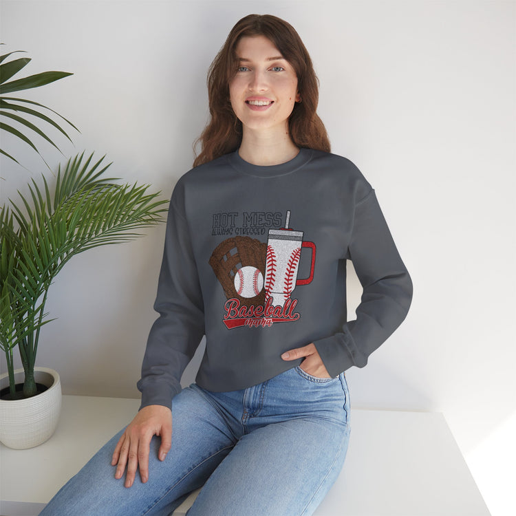 Baseball-Themed Hot Mess Sweatshirt