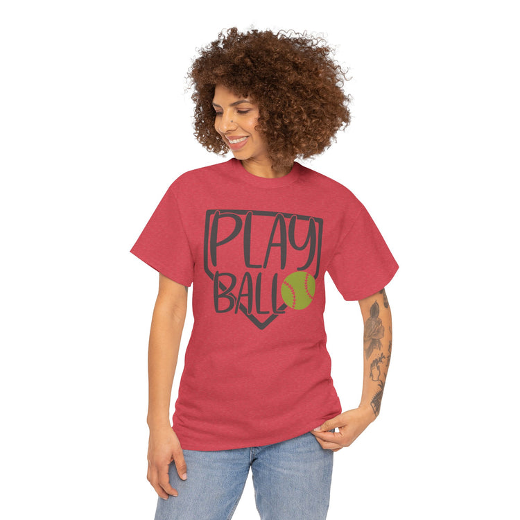 Play Ball Unisex Tee for Softball Lovers