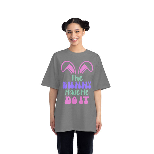 Short-Sleeve T-Shirt - The Bunny Made Me Do It - Fun Easter Tee