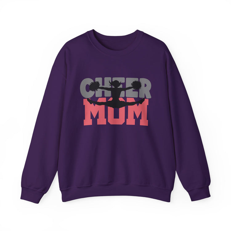 Cheer Mum Crewneck Sweatshirt - Comfortable & Stylish Gift for Cheerleading Moms