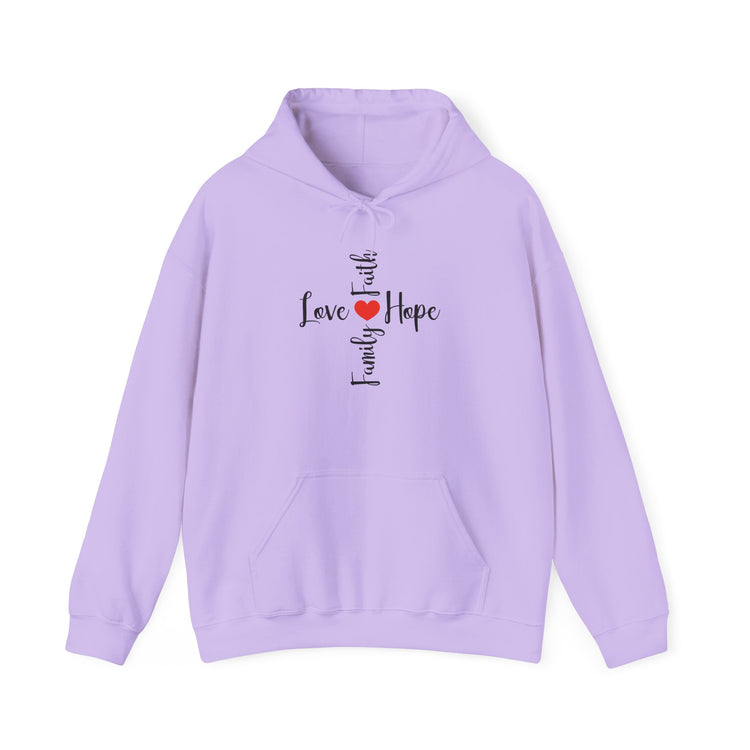 Love Faith Hope Hooded Sweatshirt