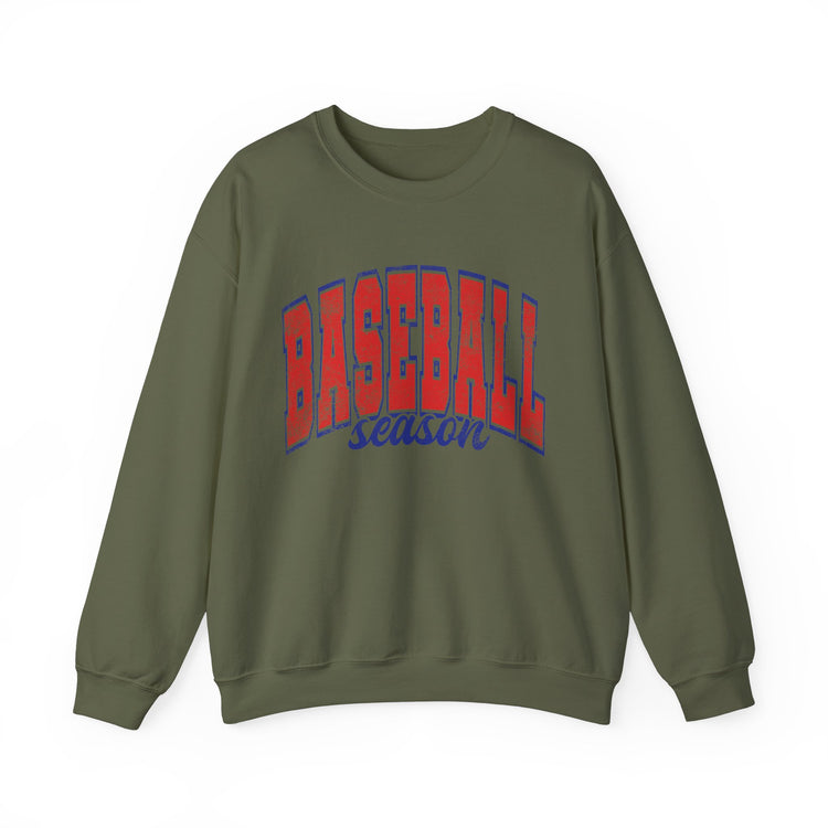 Baseball Season Distressed Look Sweatshirt