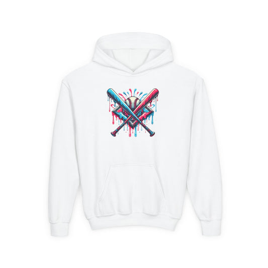 Baseball Drip Youth Hoodie