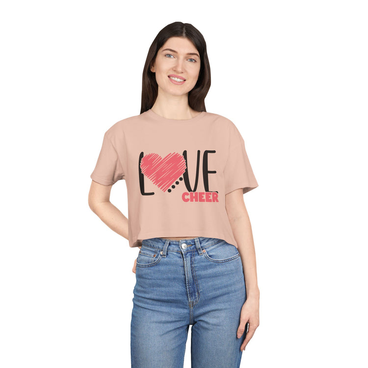 Heart Cheer Crop Tee