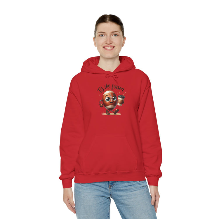 Tis the Season Cozy Football Hoodie