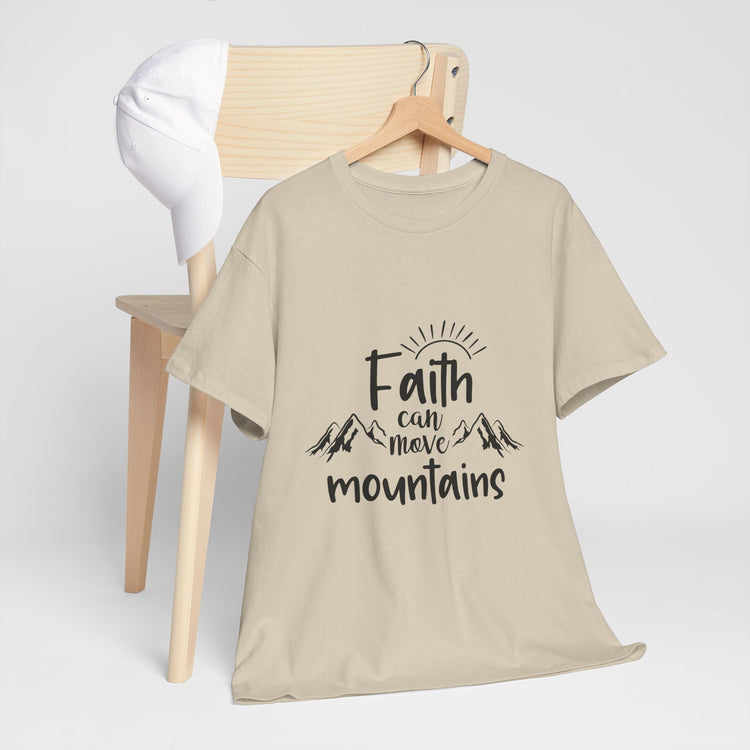 Faith Can Move Mountains Unisex Heavy Cotton Tee