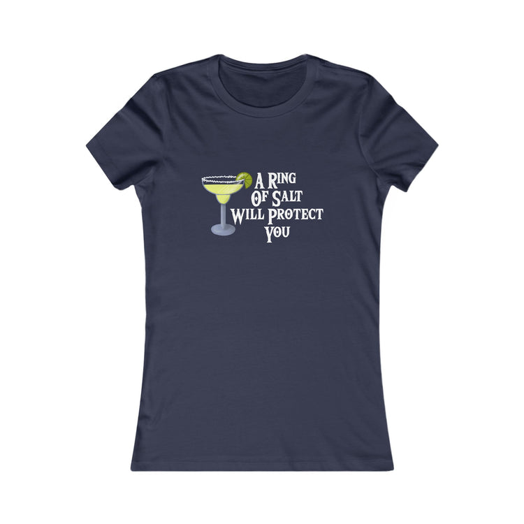 Graphic Tee - Funny Margarita 'A Ring of Salt Will Protect You'